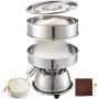 VEVOR Automatic Sieve Shaker Included 12 Mesh + 80 Mesh Flour Sifter Electric Vibrating Sieve Machine 110V 50W Sifter Shaker Machine 1150 r/min for Rice & Herbal Powder Particles