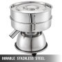 VEVOR Automatic Sieve Shaker Included 12 Mesh + 80 Mesh Flour Sifter Electric Vibrating Sieve Machine 110V 50W Sifter Shaker Machine 1150 r/min for Rice & Herbal Powder Particles