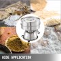 VEVOR Automatic Sieve Shaker Included 12 Mesh + 80 Mesh Flour Sifter Electric Vibrating Sieve Machine 110V 50W Sifter Shaker Machine 1150 r/min for Rice & Herbal Powder Particles