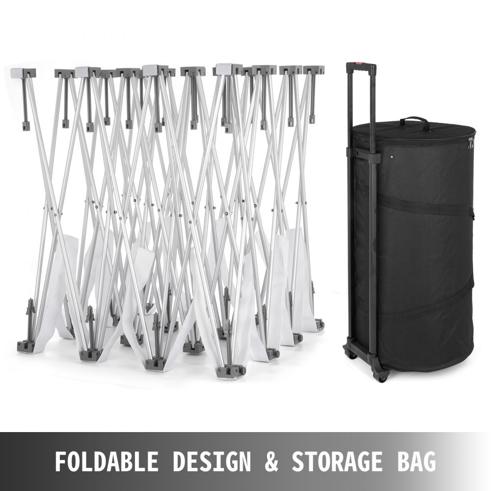 8 X 8ft Tension Fabric Backdrop Booth Frame Straight Pop Up Display Stand-3x4