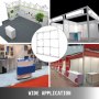 8 X 8ft Tension Fabric Backdrop Booth Frame Straight Pop Up Display Stand-3x4