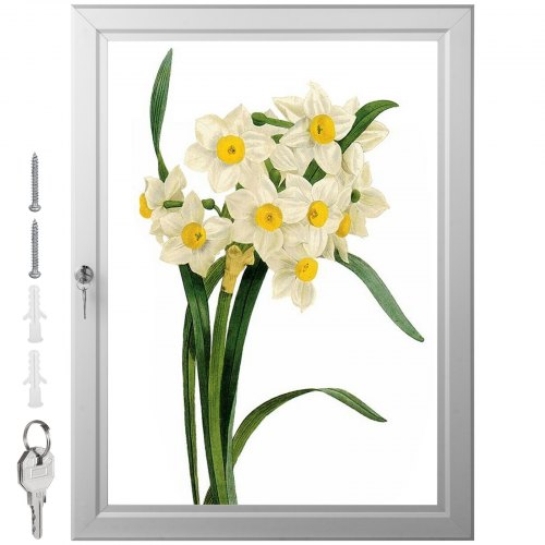 VEVOR A1 Outdoor Lockable Poster Display Case Box Menu Holder Notice Board