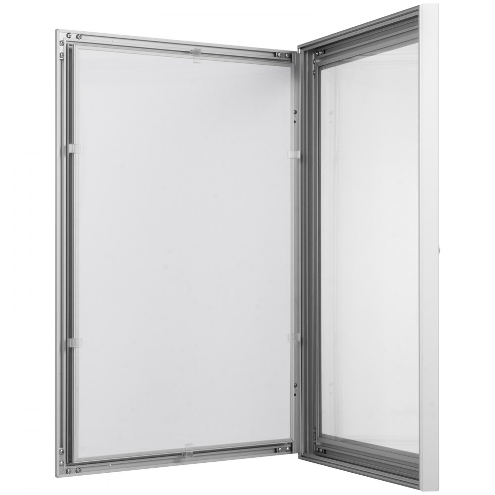 VEVOR A1 Lockable Poster Frame 26"x19.3" Black Water-Proof Movie Poster Frame Aluminum Profile for Photography Display (A1-Silver)