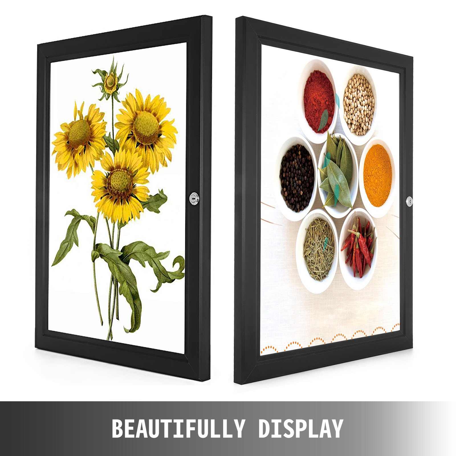 A2 Lockable Poster Frame Menu Outdoor Display Case Notice Board 19.3x26" Pubs