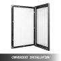VEVOR A3 Poster Board 17x12Inch Lockable Poster Frame Display Case Black Waterproof Aluminum Alloy Wall Mount