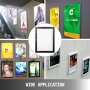 VEVOR A3 Poster Board 17x12Inch Lockable Poster Frame Display Case Black Waterproof Aluminum Alloy Wall Mount