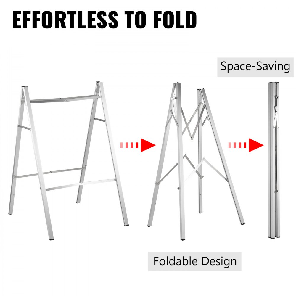 VEVOR A Board Sign A Frame Sandwich Board Advertising Display Poster 60x90