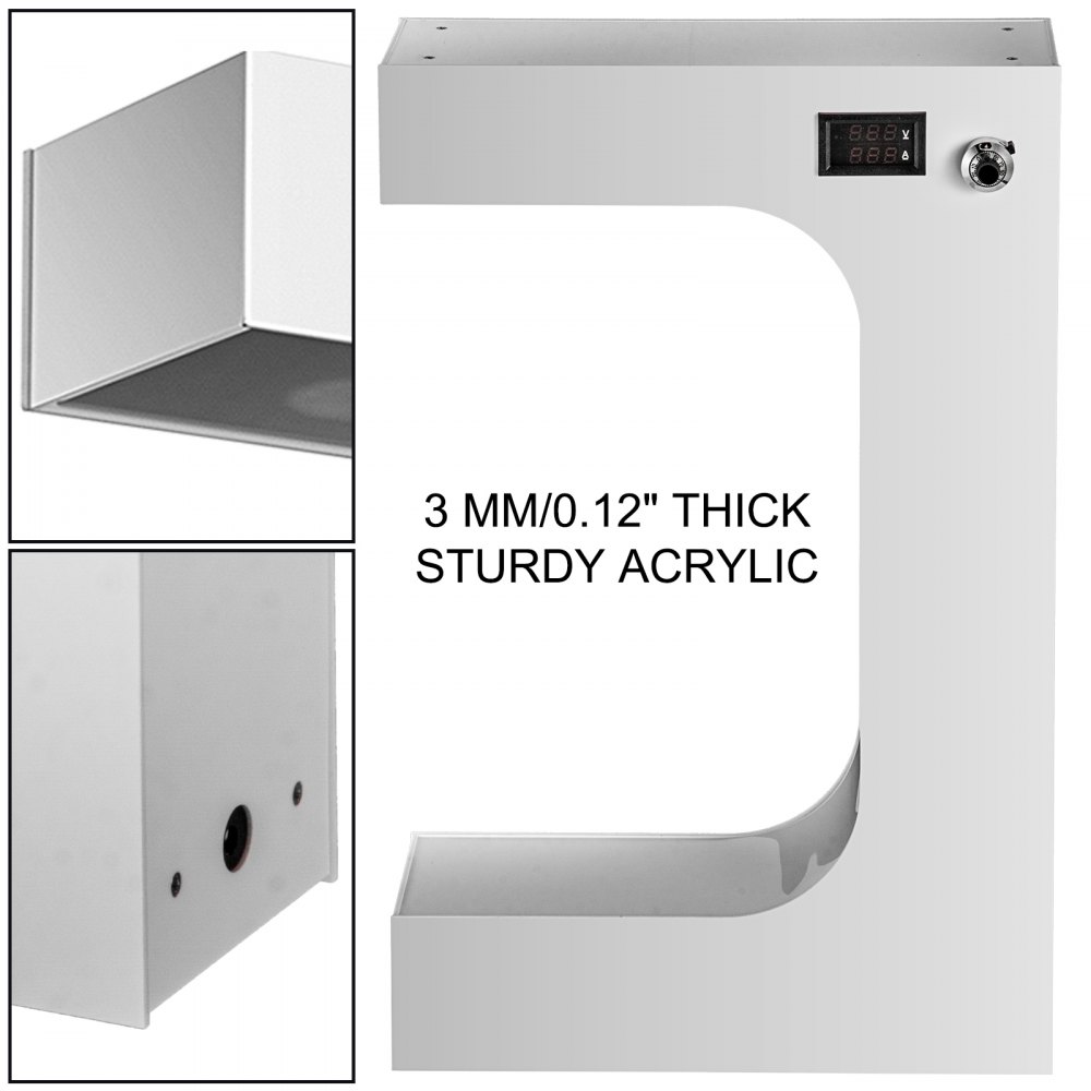 VEVOR Magnetic Levitating Shoe Display Floating Shoe Display Magnetic 600g White