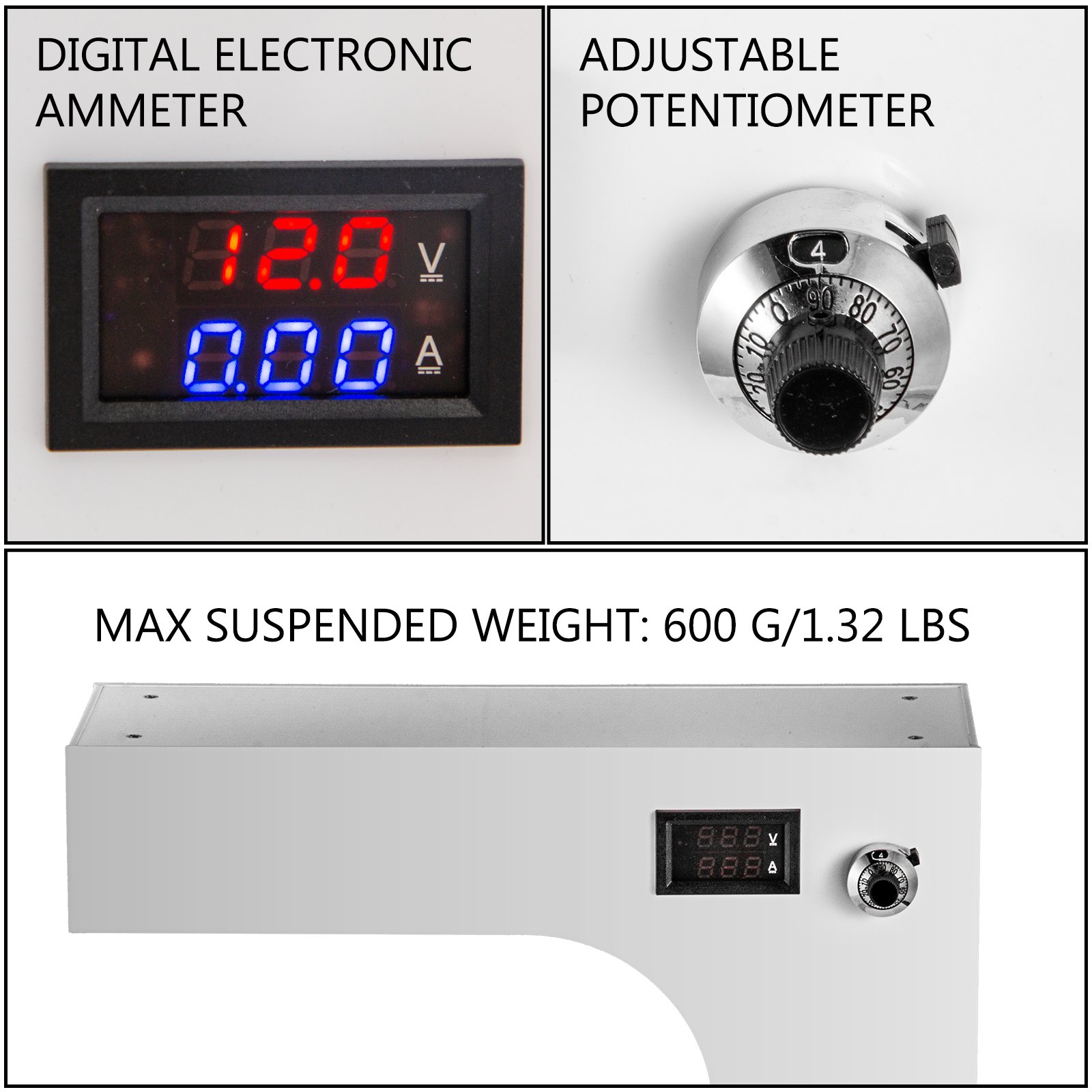 VEVOR Magnetic Levitating Shoe Display Floating Shoe Display Magnetic 600g White