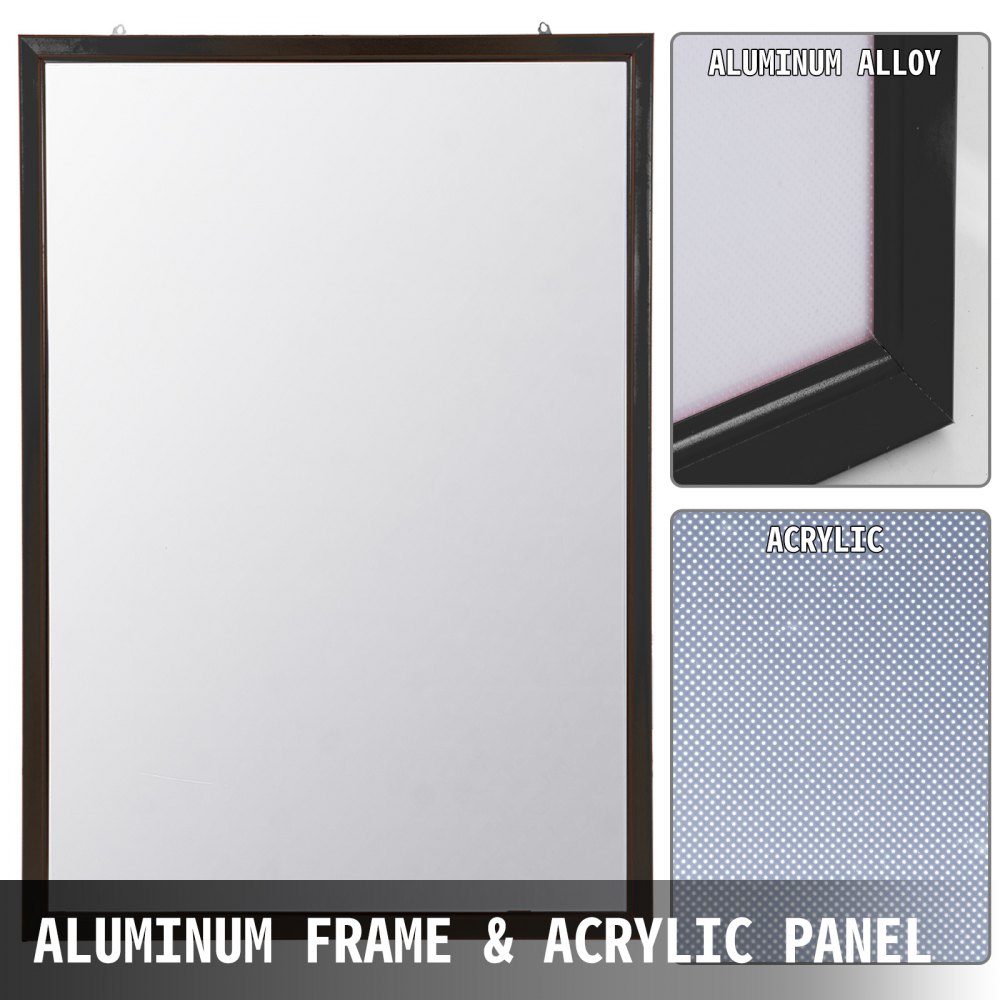 A0 LED Poster Frame LED Movie Poster Display 33"x47" Backlit Poster Frame Black