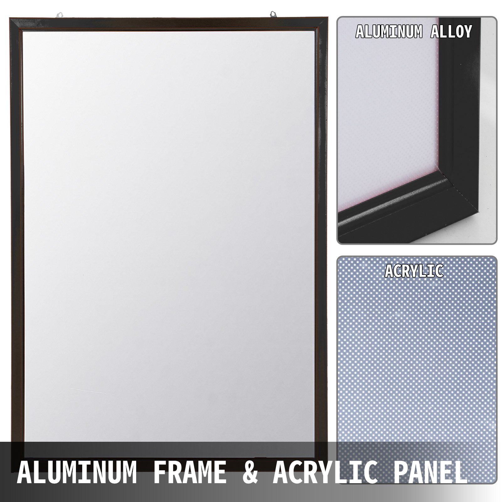 A0 LED Poster Frame LED Movie Poster Display 33"x47" Backlit Poster Frame Black