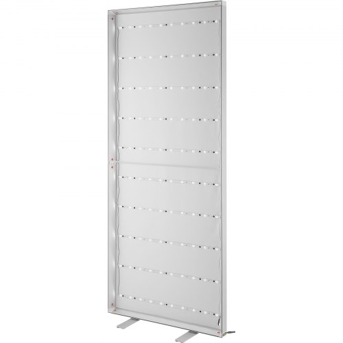 VEVOR LED Poster Frame, 34" x 80" Large Sidewalk Sign, Backlighting LED Light Box with Aluminum Frame & Stable Base, Illuminated Photo Frame for Poster Advertising Display
