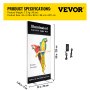 VEVOR Marco de póster LED, letrero grande para acera de 34" x 80", caja de luz LED con retroiluminación con marco de aluminio y base estable, marco de fotos iluminado para exhibición de carteles publicitarios