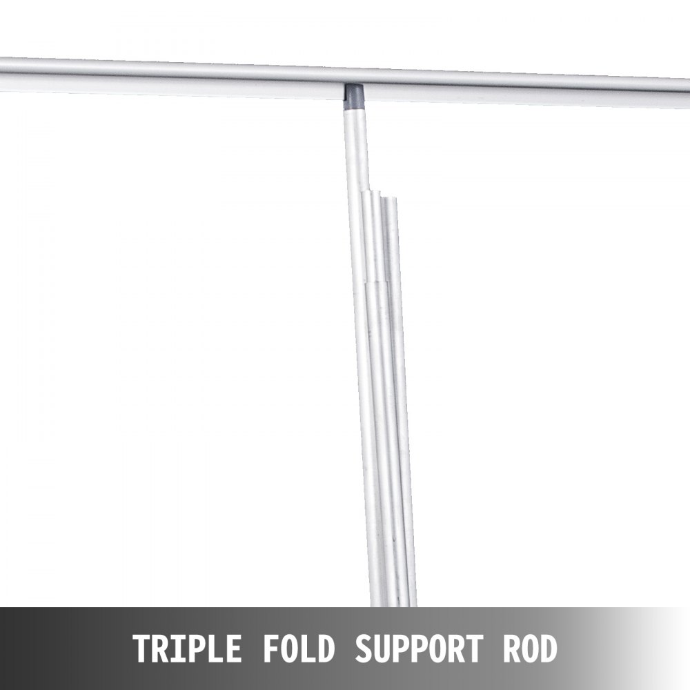 VEVOR Banner Stand 85x200cm 10pcs Retractable Roll Up Display pull up