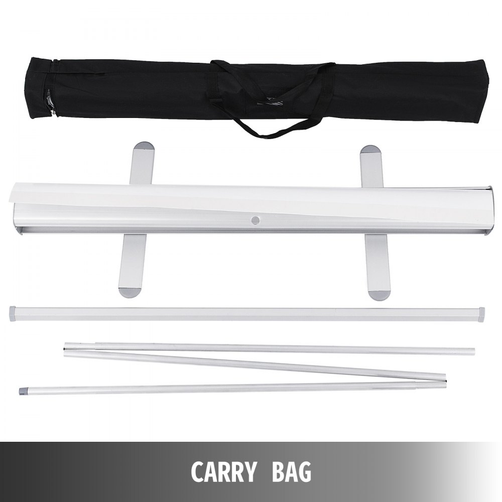 VEVOR Banner Stand 85x200cm 10pcs Retractable Roll Up Display pull up