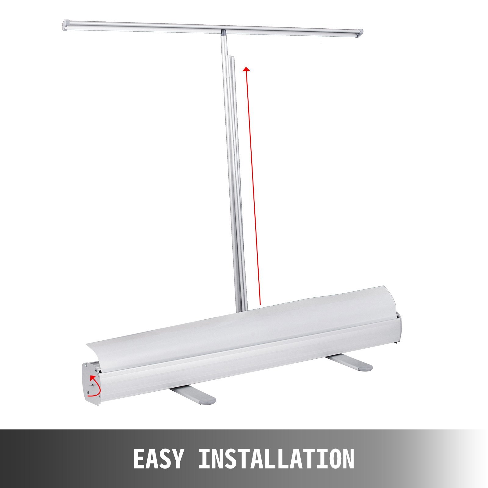 VEVOR Banner Stand 85x200cm 10pcs Retractable Roll Up Display pull up