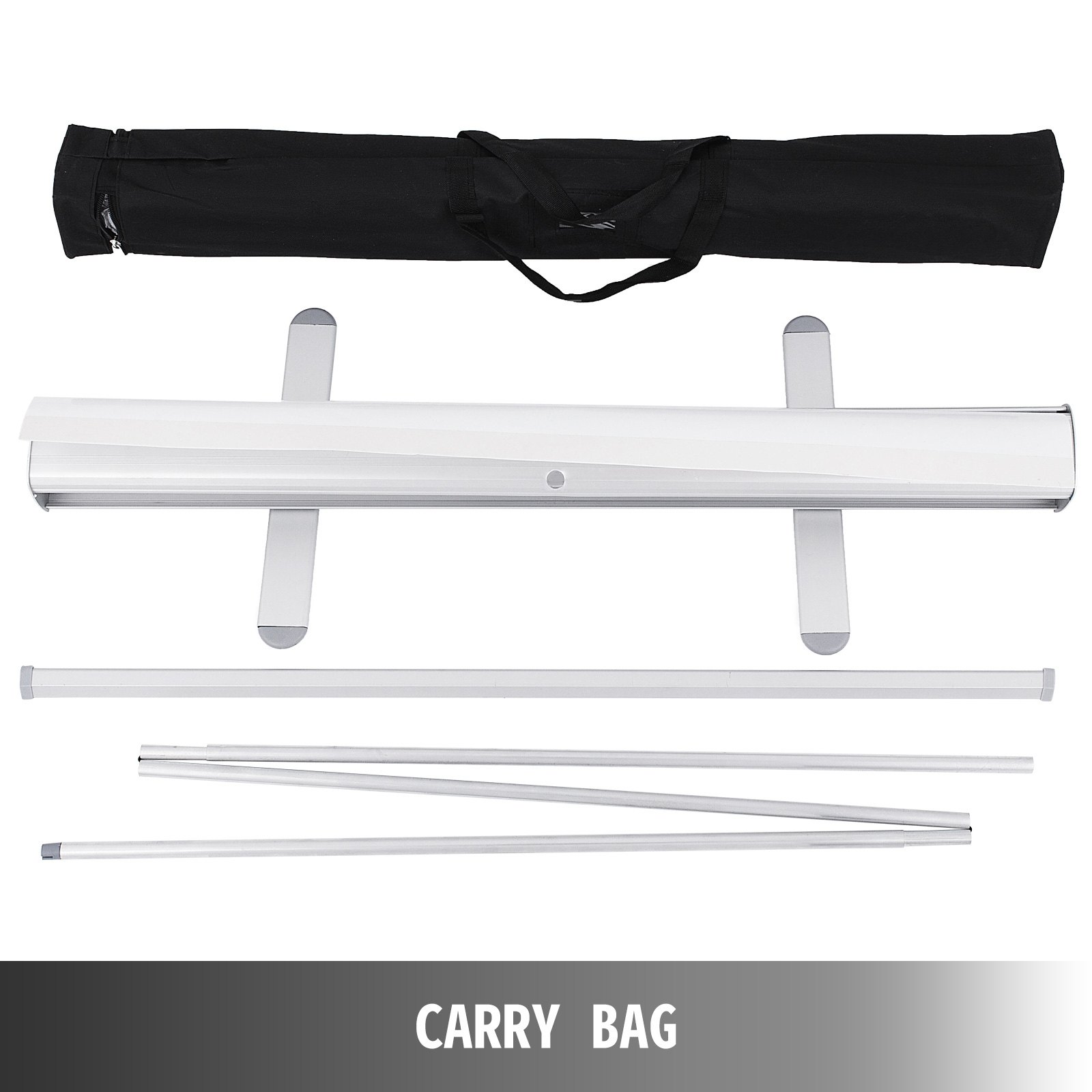 VEVOR Banner Stand 85x200cm 10pcs Retractable Roll Up Display pull up