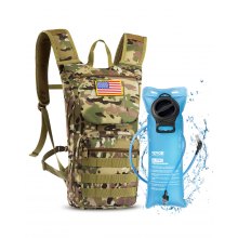 VEVOR Tactical Molle Hydration Pack Backpack 3L TPU Water Bladder Cycling Hiking