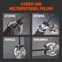 VEVOR Gear Puller Set, 7.6 cm and 17.8 cm Puller Kit, 3 Jaw Gear Bearing Flywheel Pulley Removal Tool, 2 or 3 Reversible Jaws Wheel Puller, Vertically and Horizontally, External and Internal, 2-Piece