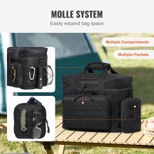 Cooler Bag 20L Insulated Lunch Bag Molle Design & Removable Storage Bags