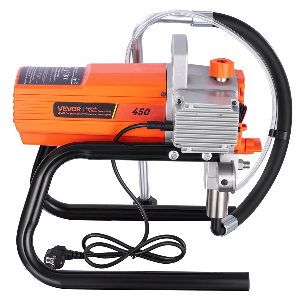 VEVOR Stand Airless Paint Sprayer 1500 W High Pressure Airless Sprayer, for Painting Big Projects Home Exterior, 3000 PSI, Electric Spray Paint Machine with Hose, Extension Rod, Nozzle, Spray Gun