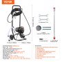 VEVOR 750W Stand Airless Paint Sprayer, 3000PSI High Efficiency Electric Airless Sprayer With Cart, Fine And Even Painting Effect, Paint Sprayers for Home Interior and Exterior Furniture and Fences