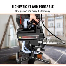 VEVOR Stand Airless Paint Sprayer, 950W 3000PSI High Efficiency Electric Airless Sprayer, Fine And Even Painting Effect, Handheld Paint Sprayers for Home Interior and Exterior Furniture and Fences