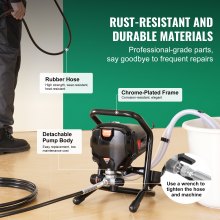 VEVOR Stand Airless Paint Sprayer, 3000PSI 750W Efficient Electric Airless Sprayer,for Home Interior and Exterior Furniture and Fences, Handheld Paint Sprayers, Fine and Even Painting Effect