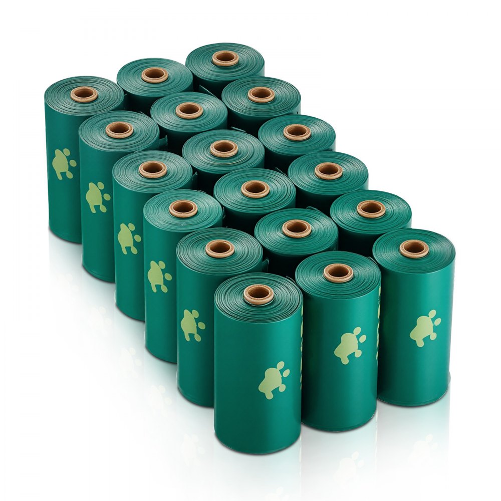 VEVOR Dog Poop Bags, 270 Counts 13 x 9 in, Sturdy & Thick Pet Waste Bags, Biodegradable HDPE Waste Bag Refill Rolls, Leak-Proof Unscented Trash Bag for Doggie Cat Pet, Dispenser Not Included