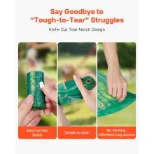 Thick Dog Poop Bags 270PCS Unscented Biodegradable Pet Waste Bags Refill Rolls