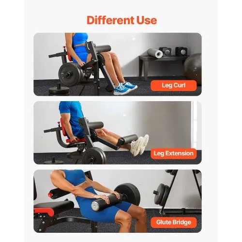 Bench Glute Bridge Curl VEVOR Leg Extension And Curl Machine Lower