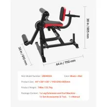 VEVOR Leg Extension and Curl Machine Lower Body Special Leg Exercise Bench Gym