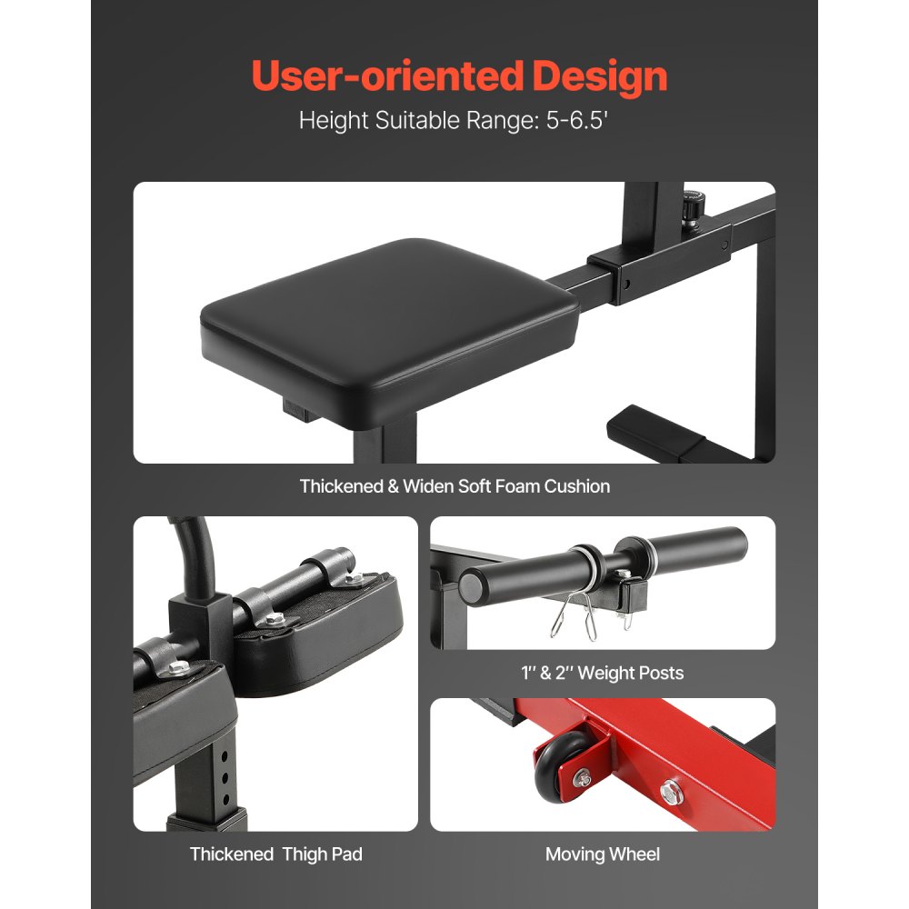 VEVOR Seated Calf Machine, 440 LBS Capacity Calf Raise Machine, Seated Calf Raise Leg Exercise Home Gym, Calf Workout Training Equipment, Lower Body Specialty Machine, Fit 1/2 inch Weight Plates