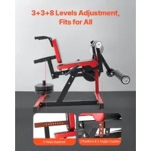 VEVOR Leg Extension and Curl Machine Seated Leg Rotary Extension Bench 550lbs