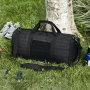 Tactical Duffle Bag, 45L Gym Bag Duffle with Molle Design and Shoe Compartment, Military Travel Bag for Men and Women, Tactical Gear Bag for Overnight, Sports, Fitness, Clothing, Travel, Black
