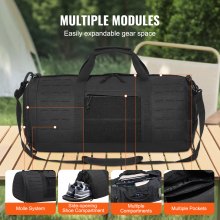 Tactical Duffle Bag 45L Gym Bag Duffle Molle Design & Shoe Compartment