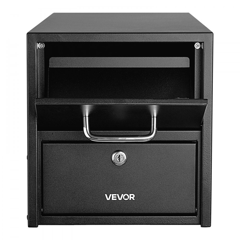 VEVOR Post Mount Mailbox, Anti-Pry & Anti-Theft Mailboxes for Outside, Heavy Duty Lockable Mail Box with Magnetic Door, Weather-Resistant Metal Post Box for House Outside 21.06 x 10.63 x 11.22 in