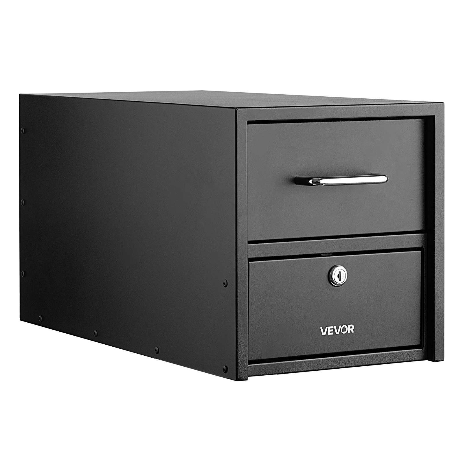 VEVOR Post Mount Mailbox, Anti-Pry & Anti-Theft Mailboxes for Outside, Heavy Duty Lockable Mail Box with Magnetic Door, Weather-Resistant Metal Post Box for House Outside 21.06 x 10.63 x 11.22 in