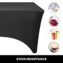 15pcs 8ft Rectangular Stretch Tablecloth Cover Durable Foldable Wear-resistant