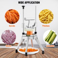 VEVOR 3/8" Commercial Vegetable Dicer Fruit Dicer Food Shaper Tomato Slicer