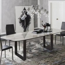 VEVOR Clear Coat Table Legs Frame Steel Dining Table Desk 72 x 60 CM