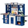VEVOR Kids Kitchen Playset, 3-in-1 Toddler Kitchen with Simulated Spray, Sounds and Lights, Play Kitchen Set with 74 PCS Cooking Accessory Set for Toddlers, Preschoolers, Children Ages 3-8, Blue