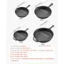 VEVOR Cast Iron Skillet, 4 Pcs Frying Pan Set (155, 205, 260, 305 mm), Skillets with Heat-Resistant Silicone Handle, Pre-Seasoned Chef's Pan, Kitchen Cookware, Oven, Gas, Electrical, Induction, Black