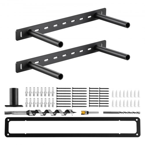 2 Pcs Shelf Brackets 16 inch / 406.4 mm Heavy Duty Floating Shelf Brackets
