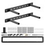 2 Pcs Shelf Brackets 16 inch / 406.4 mm Heavy Duty Floating Shelf Brackets