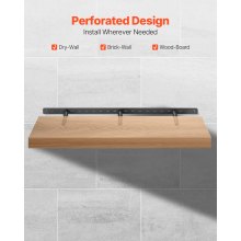 1 Pack Shelf Bracket 34 inch / 863.6 mm Heavy Duty Floating Shelf Bracket