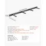 VEVOR Floating Shelf Bracket 1 Pack, 230 lbs/104 kg Weight Capacity, 43x6.2x1.5 inch / 1092.2x157.4x38.1 mm, Heavy Duty Hidden Shelf Brackets Support, Wall Mounting Invisible Floating Shelves Bracket
