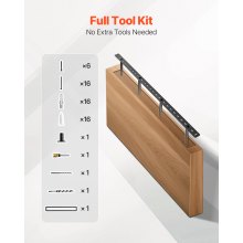 1 Pack Shelf Bracket 43 inch / 1092.2 mm Heavy Duty Floating Shelf Bracket