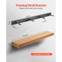 1 Pack Shelf Bracket 46 inch / 1168.4 mm Heavy Duty Floating Shelf Bracket