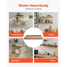 1 Pack Shelf Bracket 46 inch / 1168.4 mm Heavy Duty Floating Shelf Bracket
